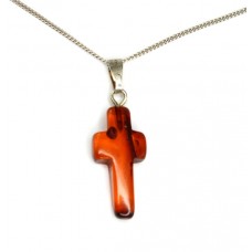 colier religios. argint & chihlimbar baltic